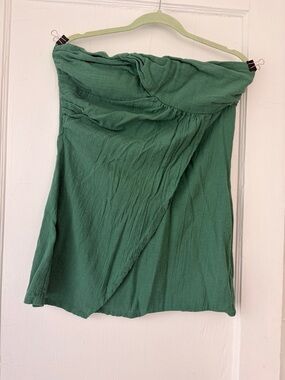 Free People Boho Emerald Green Tube Top